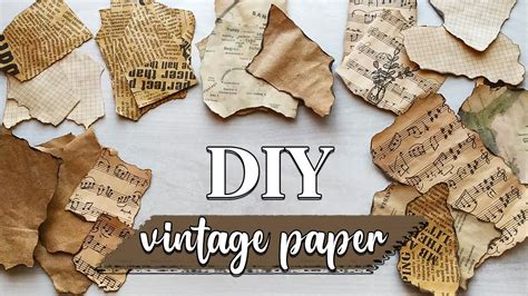 How to Make Vintage Paper: A Journey Through Time and Texture